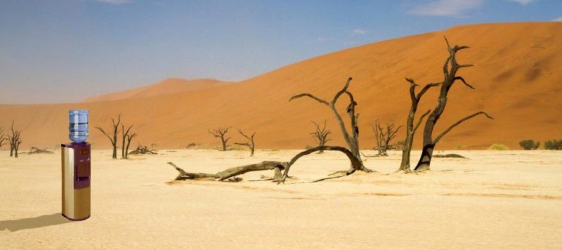 The process of self-knowledge is like a water cooler in the desert Watercooler in de woestijn