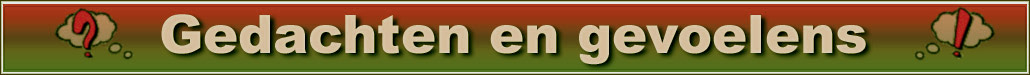 Gedachten en gevoelens